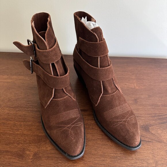 Anthropologie Brown Suede Boots - Picture 7 of 11